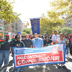 Local 100 on Parade in Harlem