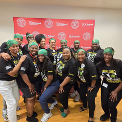 At the Union training at Cornell were (l-r) Celeste Kirkland, Sha Grant, Harriette Goodridge-Seymour, Nivea Luke, Sabrina Rosado, Beverly Bolden, Quardesia Farmer, Joan Bygrave, Shameia Colter, Lillian Richardson, Christine Hough, Denise Long, and Surena Shoemo