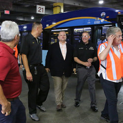 President Chiarello and International President Samuelsen tour Quill Depot