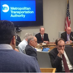 MTA Board is all ears as TWU Rep Dylan Valle discusses the situation at GCS.