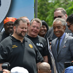 Pres. Samuelsen, in DC with the Rev. Al Sharpton and TWU Int'l President Harry Lombardo