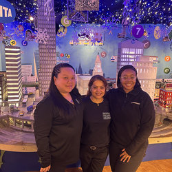 (l-r): Kristina Ching, Shallena Jabid, and Rita Simon