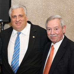 President Utano with the bill's Assembly Sponsor, Hon. Peter Abbate