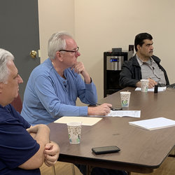 Local 100 President Utano and officers meet with School/Paratransit company owners in Yonkers